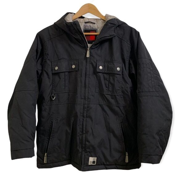WoolRich Black Utility Jacket Youth Large